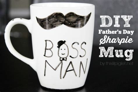 Diy Sharpie Mug For Fathers Day Last Minute Ts This Lil Piglet