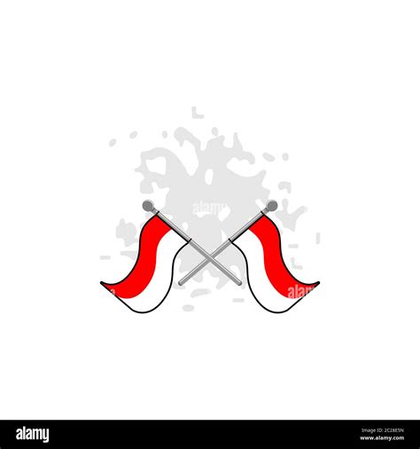 Indonesian Flag Vector Design Template Illustration Stock Vector Image