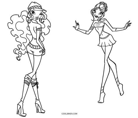 Winx Club Printable Coloring Pages