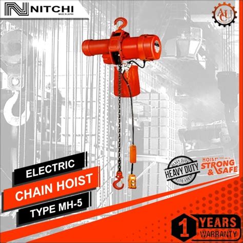 Jual Electric Chain Hoist 3 Ton X 6 Meter Nitchi 3 Phase Japan Shopee Indonesia