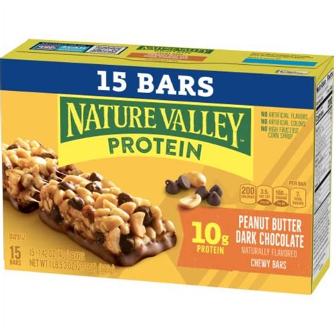 Nature Valley Chewy Protein Peanut Butter Dark Chocolate Granola Bars