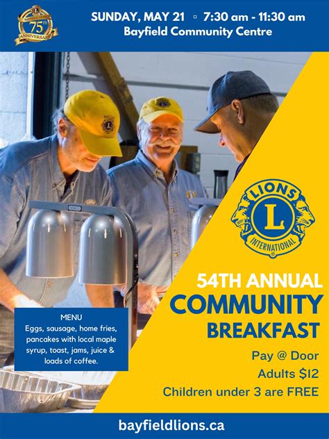 Bayfield Lions Breakfast Bayfield Lions Club