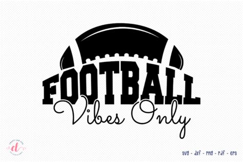 Football Vibes Only SVG Football SVG Graphic By CraftlabSVG Creative