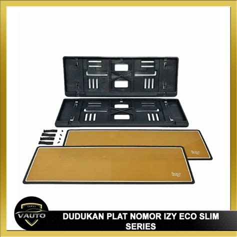 Jual Cover Tatakan Dudukan Plat Nomor Mobil Izy Eco Slim Series Akrilik