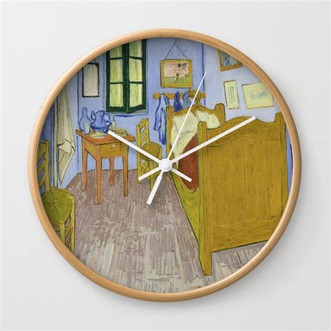 Vincent Van Gogh S Bedroom In Arles Wall Clock By Vintage Images Society6