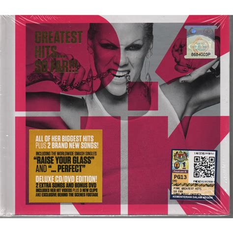 Cd Pink Greatest Hits So Far Booklet Deluxe Cd Dvd Edition