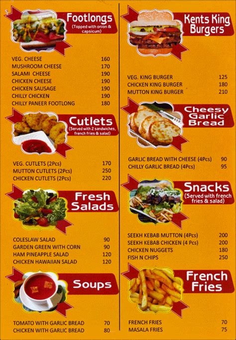 Yellow Fast Food Restaurant Menu Templates By Canva 47 Off