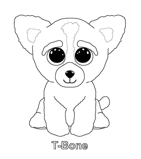 Dibujos De T Bone Beanie Boo Para Colorear Para Colorear Pintar E