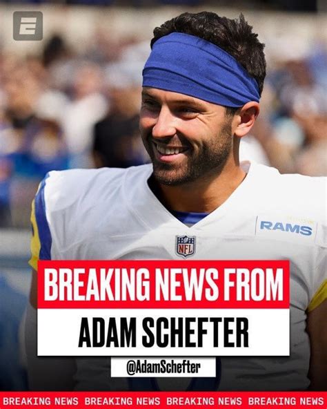 Schefter Former No 1 Overall Pick Baker Mayfield Was Claimed On