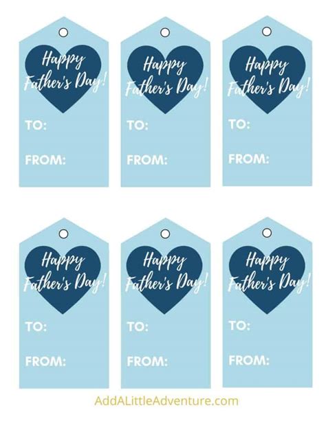 Fathers Day T Tags Free Printable Free Templates Printable