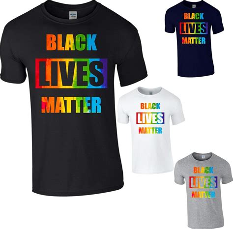 Black Lives Matter Lgbt T Shirt Gay Pride Month Regenbogen Geschenk