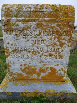 Charles Crayton Nickerson 1854 1910 Find A Grave Memorial