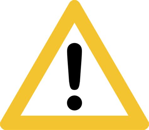 Yellow Warning Sign Png