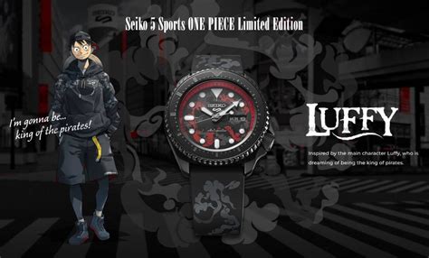 Zegarek M Ski Seiko Automatic Sports One Piece Luffy Srph K