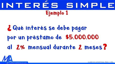 Fórmula Para Calcular El Interés Simple