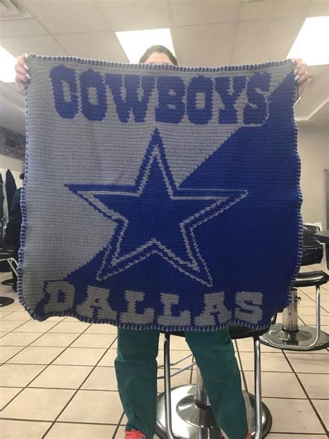 Crochet Dallas Cowboys Blanket Dallas Cowboys Blanket Dallas Cowboys