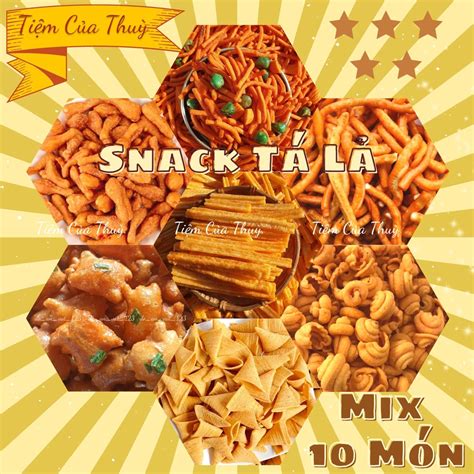 G Snack Tá Lả Mix Vị Siêu Ngon Siêu Giòn Các Món Bim Bim Tá Lả HOT đồ ăn vặt Shopee Việt Nam