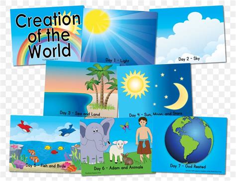 Bible Story Genesis Creation Narrative Creation Myth, PNG, 3301x2550px ...