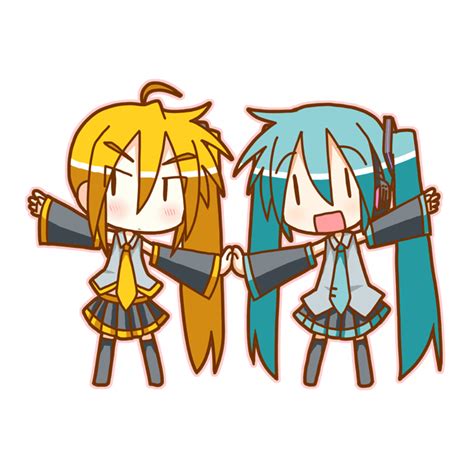 Hatsune Miku Chibi Miku And Akita Neru Vocaloid Drawn By Minami