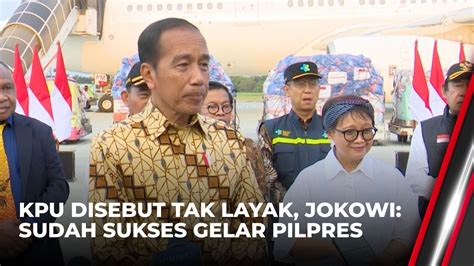 Jokowi Respons Tudingan Mahfud Soal KPU Disebut Tak Layak OneNews