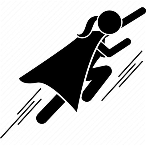 Flying Superhero Superwoman Icon Download On Iconfinder