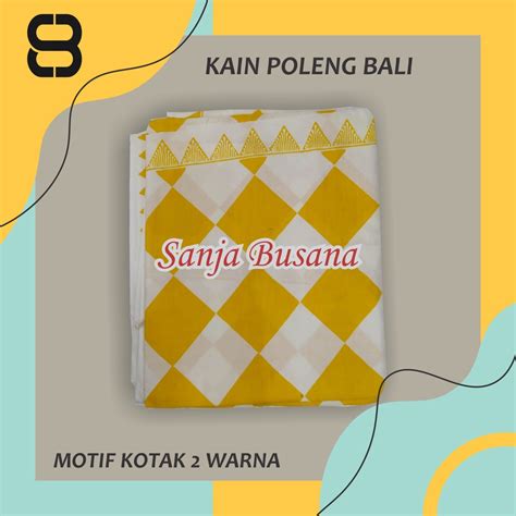 Jual Kain Poleng Bali Jarik Poleng Bali Motif Catur Kotak Kotak Khas