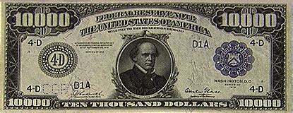 10000 Dollar Bill President - bmp-blip