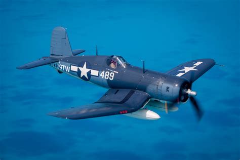 4K Chance Vought F4U Corsair Fighter Airplane Airplane Flight