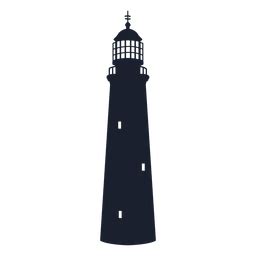 Design Png E Svg De Silhueta De Farol Piramidal Para Camisetas