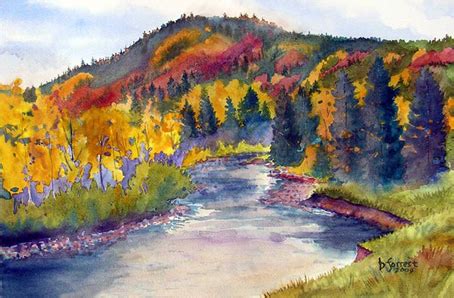 The River in Autumn - Painting by Forrest Gallery