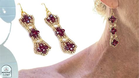 DIY BEADING TUTORIAL For Delicate Dangling Beaded Earrings 1 2 3