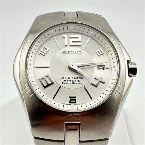 Seiko Arctura Kinetic Auto Relay Mm Stainless Steel Watch Etsy