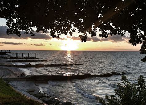 Lake Erie sunset. August 14, 2014. Lake Erie, August, Celestial, Sunset ...