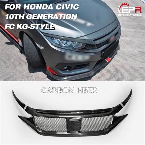 For Honda Civic Fc Th Generation Kg Style Front Bumper Grille Buy