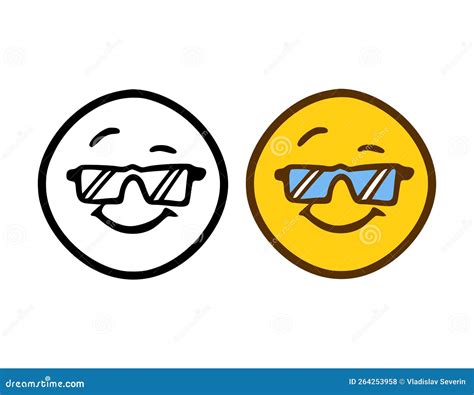 Cool Emoticon Style Royalty Free Stock Photo CartoonDealer 84500115