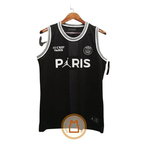 Jordan X PSG Black Authentic Jersey - Rare Basketball Jerseys