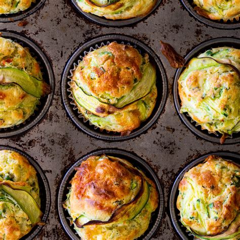 Cheesy Zucchini Muffins Simply Delicious