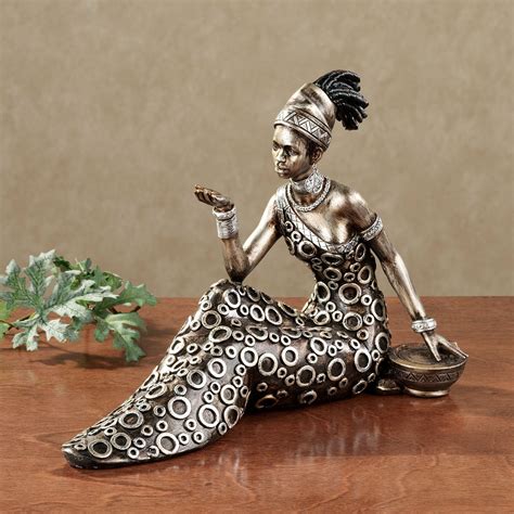 Beckon Masai African Woman Figurine