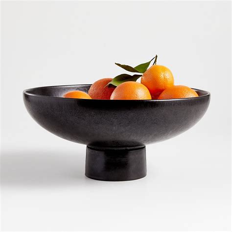 Riki Black Footed Bowl Reviews Crate And Barrel Glass Centerpieces