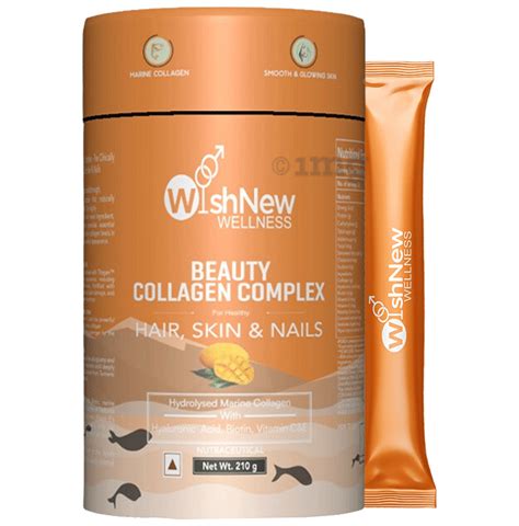 Wishnew Wellness Beauty Collagen Complex Sachet 10gm Each For Healthy Hair Skin And Nails