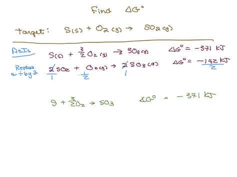 Solved Given The Following Data Reaction 1 Ss3 2 O2 G→so3 G