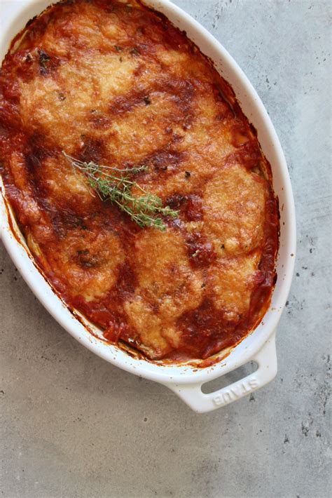 Le Gratin Daubergines Ou Aubergines La Parmigiana Casserole Chocolat