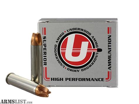 ARMSLIST - For Sale: UNDERWOOD AMMO 460 S&W MAGNUM 220GR. XTREME HUNTER SOLID MONOLITHIC HUNTING ...