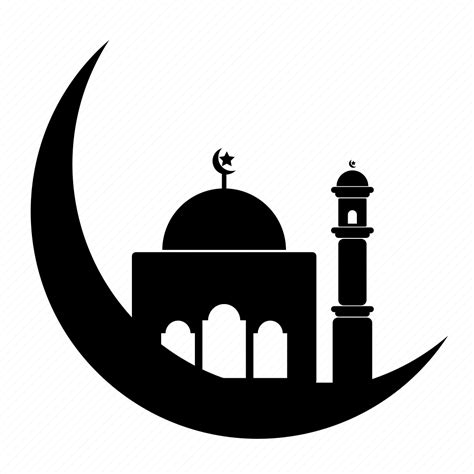 Crescent, islamic, logo, moon, mosque, mubarak, ramadan icon - Download ...