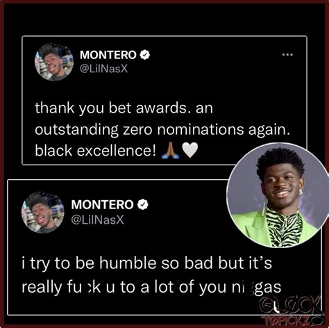 Glock Topickz On Twitter Lil Nas X Reacts To Not Being Nominated For