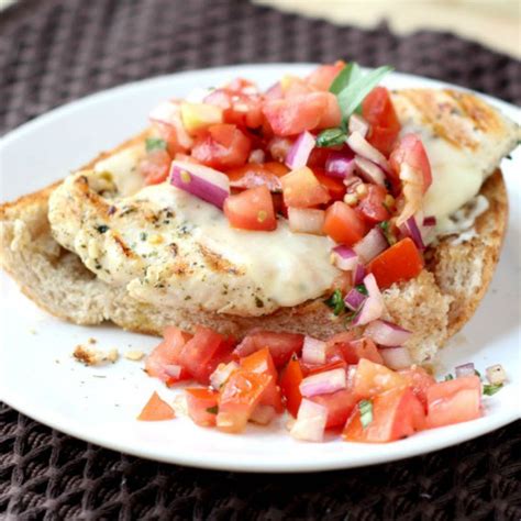 Chicken Bruschetta Sandwich Homemade Nutrition Nutrition That Fits