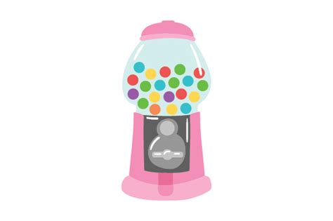 Pink Gumball Machine SVG Cut File By Creative Fabrica Crafts Creative