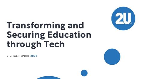 2U Transforming And Securing Education Through Tech Technology Magazine