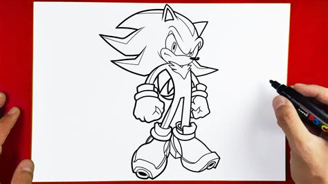 Comment Dessiner Shadow The Hedgehog Sonic