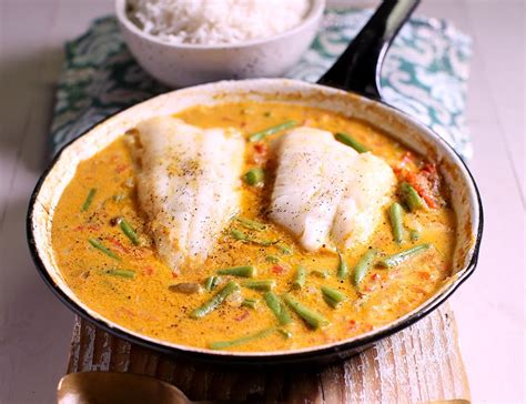 Coconut Curried Cod And Rice Recipe Abel And Cole